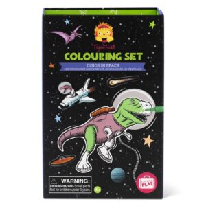 Tiger Tribe Colouring Set Dinos in Space