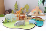 Tender Leaf Safari Zebra Wooden Figurine