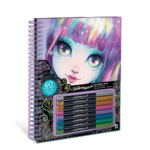 Nebulous Stars Black Pages Coloring Book Isadora (Metallic Pens)