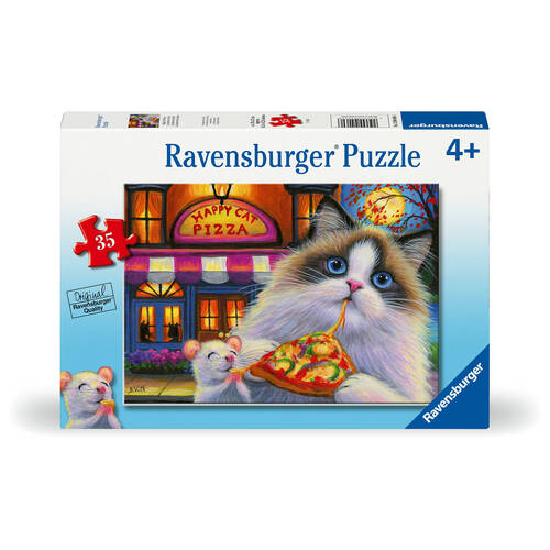Ravensburger Happy Cat Pizza Puzzle 35pc