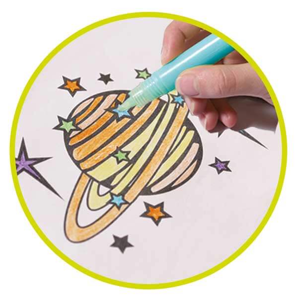 Brainstorm - Glow In The Dark Colour Paint Pens 3pk