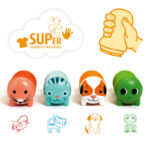 Djeco DJ09009 Garden Animal Stamps For Little Ones
