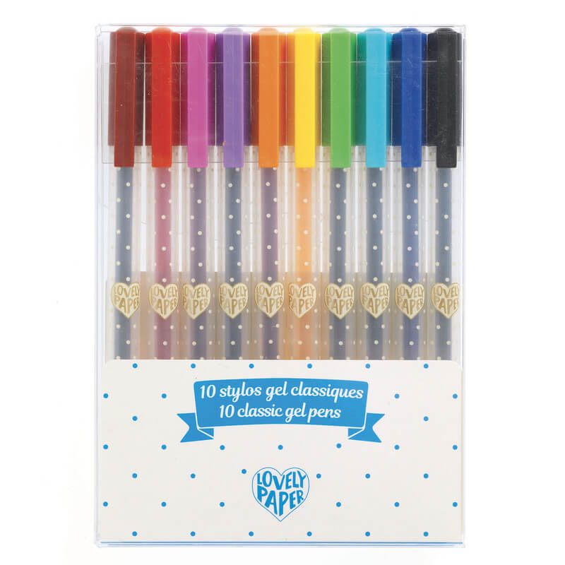 Djeco DJ3759 10 Classic Gel Pens