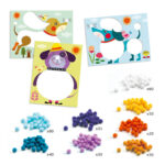 Djeco DJ9867 Dogs to Stroke Pompom Collage