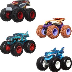 Hot Wheels Monster Trucks 1:64 4 Pack Assorted