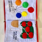 My Quiet Book Zipper - Red or Blue