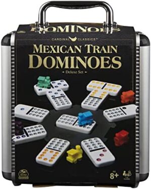 Mexican Train Dominoes In Aluminium Carry Case