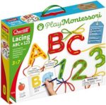 Quercetti Lacing Letters and Numbers with Alphabet Colouring Book