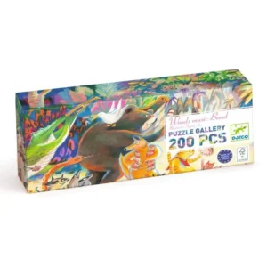 Djeco DJ7682 Woods Music Band Gallery Puzzle with Poster 200pc