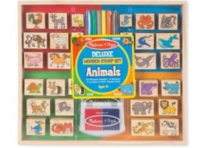 M&D Deluxe Wooden Stamp Set Animals