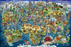 Ravensburger Illustrated World Map 5000pc