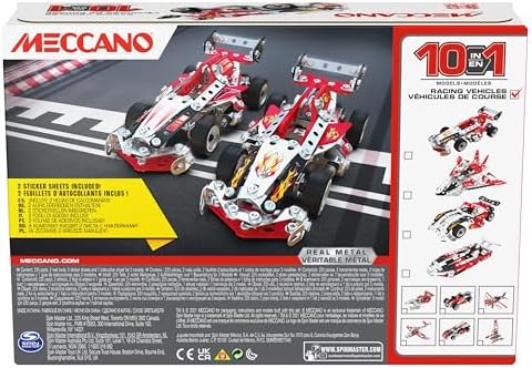 Meccano 10 Multi Model Set - Racing Vehicles