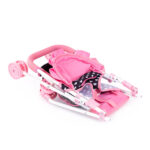 Bayer Prams & Strollers Doll Buggy Gift Set - Pink & Black with Pink Bow