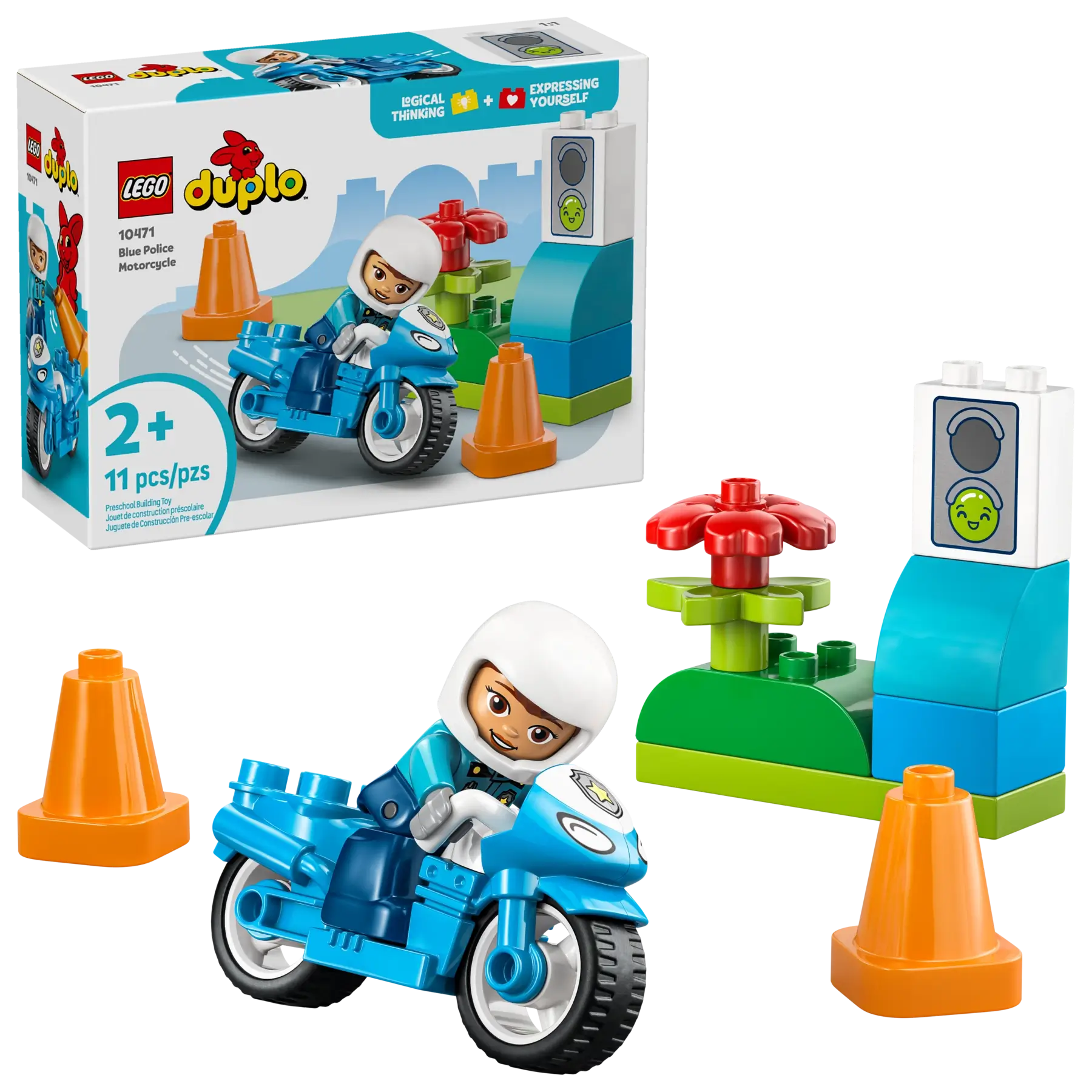 Lego Duplo 10471 Blue Police Motorcycle