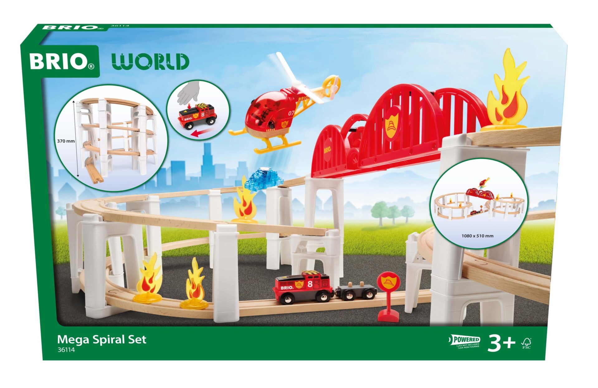 Brio 36114 Mega Spiral Set 19 pieces