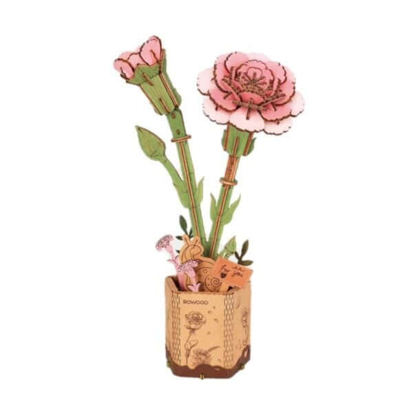 DIY Wood Bloom Pink Carnation DIY Wood Bloom Pink Carnation