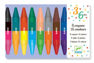 Djeco DJ8874 Dual Colour Crayons