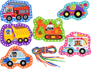 Lacing Cards Cars & Trucks