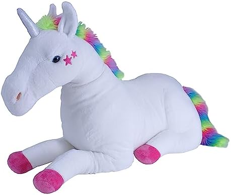Wild Republic Jumbo Unicorn White