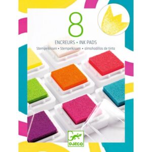 Djeco DJ9798 Eight Pop Ink Pads & Cleaner