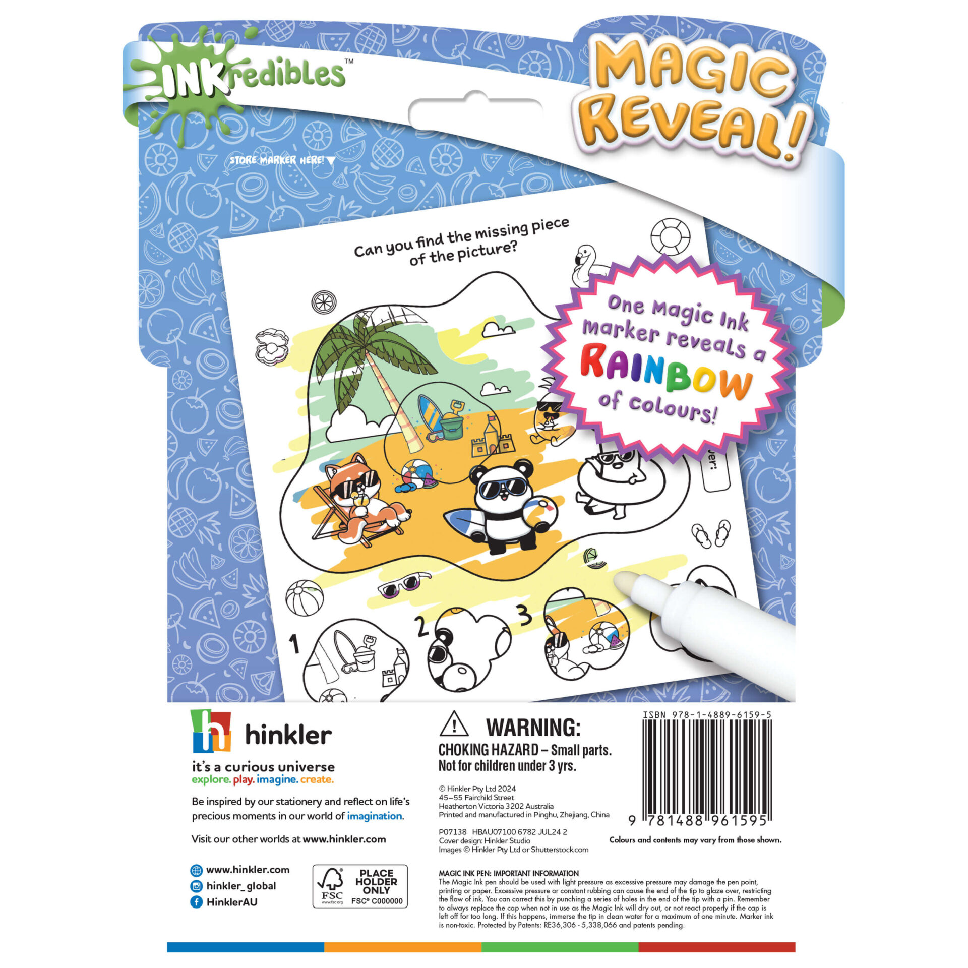 Inkredibles Water Reveal Tutti Frutti