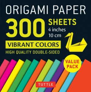 Origami Paper 300 Sheets Vibrant Colors 4 (10 Cm)