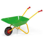 Rolly Metal Wheel Barrow Green