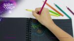 Nebulous Stars Black Pages Coloring Book Coralia (Neon Pens)