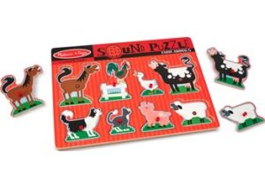 M&D Farm Animals Sound Puzzle 8pc