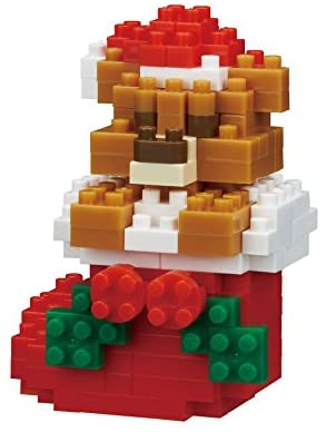 Nanoblock Teddy Bear With Christmas Stockings