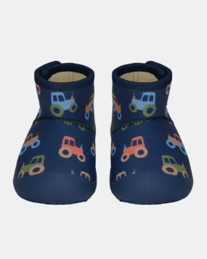 Toshi Gumbooties Neoprene Mystical/ Tiny Tractors/ Size 4