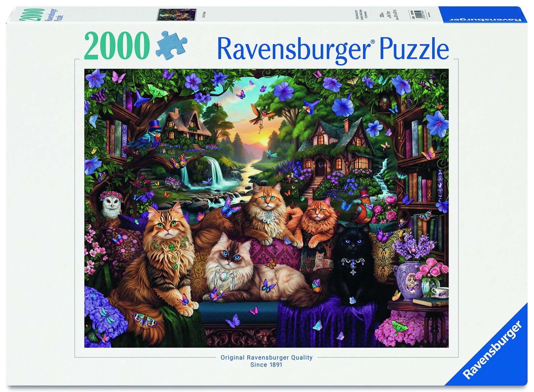 Ravensburger Cat Tail Cottage 2000pc Ravensburger Cat Tail Cottage 2000pc
