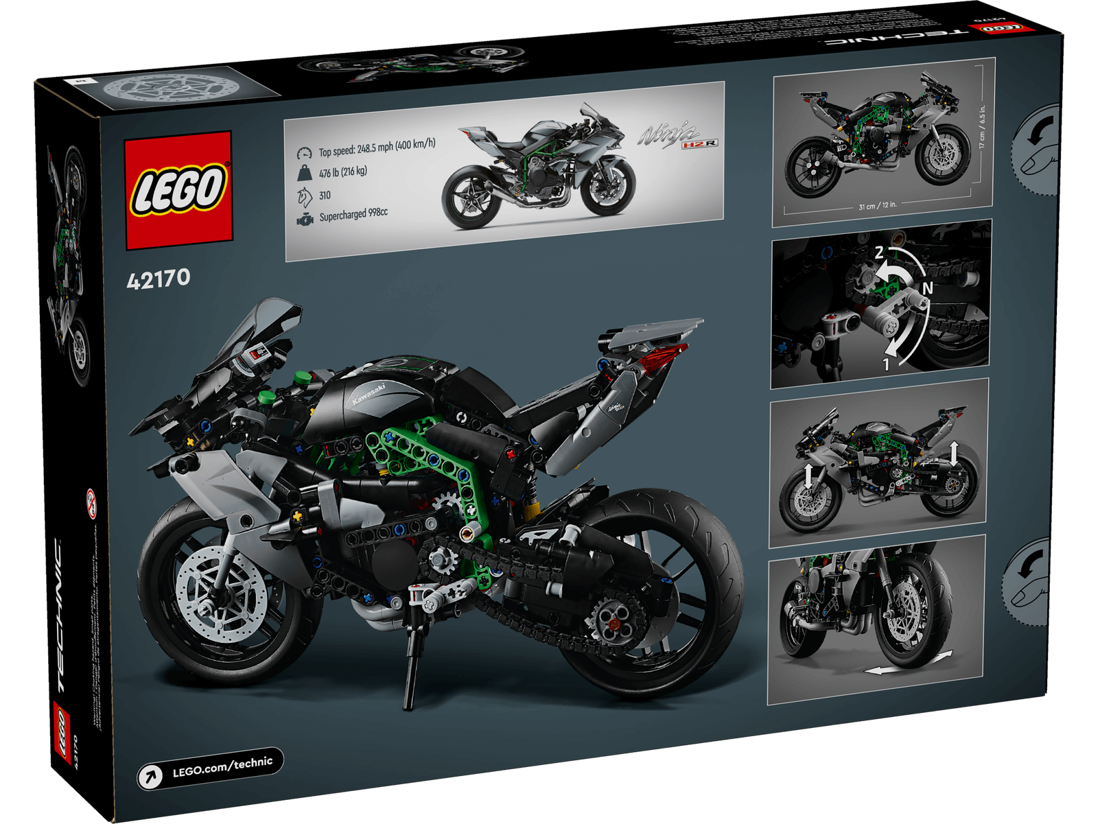 LEGO 42170 Kawasaki Ninja H2R Motorcycle