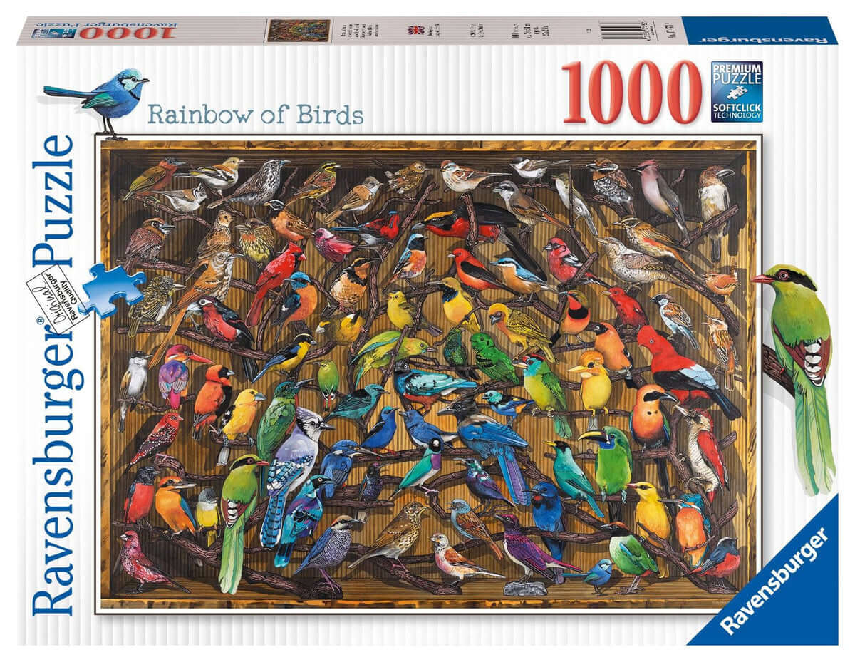 Ravensburger Rainbow of Birds Puzzle 1000pc