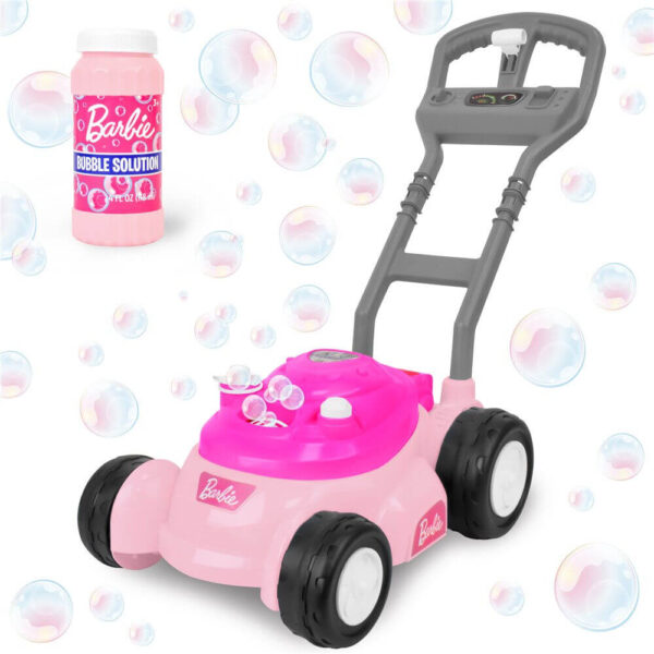 Barbie Bubble N Go Mower Pink / Blue With 4oz Btl