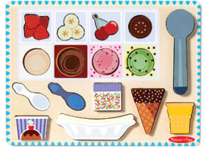 M&D Wooden Ice Cream Magnetic Puzzle Play