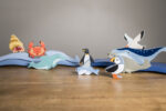 Tender Leaf Coastal Flying Fish Wooden Figurine