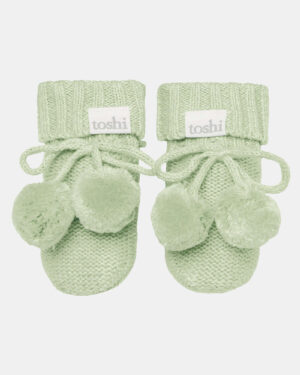 Toshi Organic Booties Marley / Matcha / Size 000