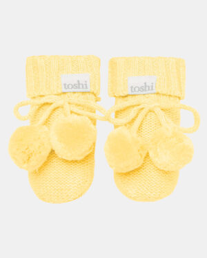Toshi Organic Booties Marley / Banana / Size 000