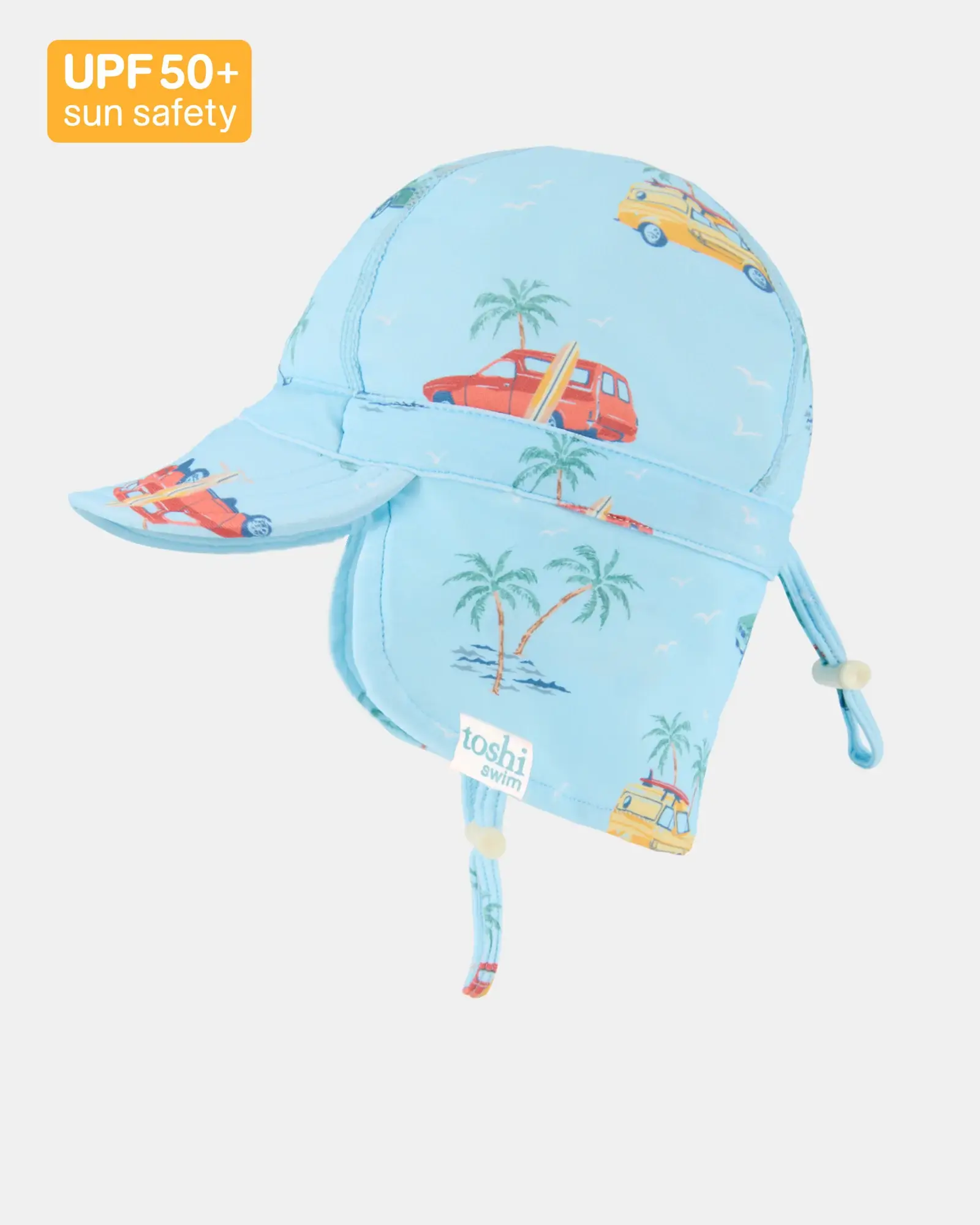 Toshi Swim Flap Cap/ Paradise/ Swell Seekers Sky/ S