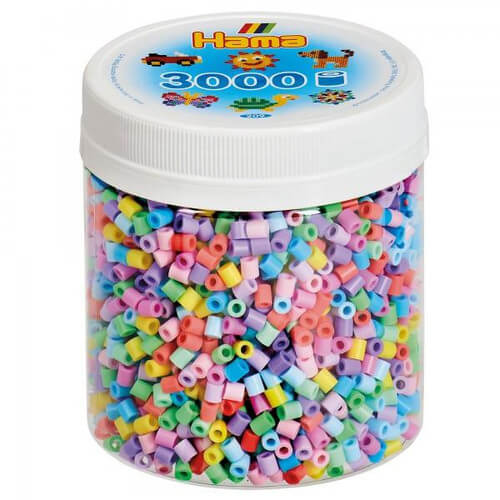 Hama Tub Pastel Mix 3000 Beads