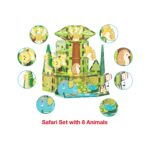 Picasso Tiles Safari 46pc Set With 8 Animals