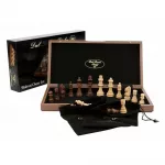 Dal Rossi Chess Set Inlaid Folding Walnut Board 38cm