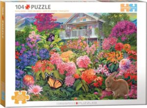 EuroGraphics Connecting Pieces Jigsaw - Bunny Garden 104pc