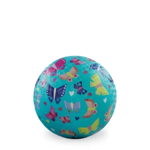 5 Inch Playground Ball - Butterfly Garden (Aqua)