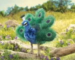 Folkmanis Small Peacock Hand Puppet
