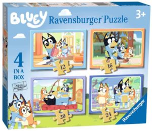 Ravensburger Bluey Let’s Do This! 4 Puzzles in a Box