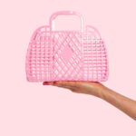 Sun Jellies Retro Basket Small - Bubblegum Pink