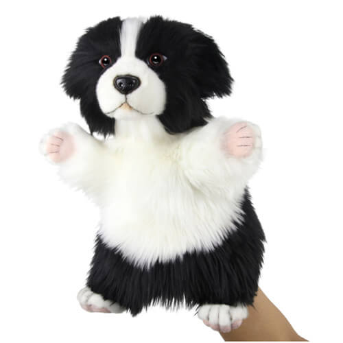 Hansa Border Collie Puppy Puppet 30cm