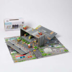 Jiggle & Giggle Veloce Vehicles Pullback Toy Vehicles and Fold-Out Garage